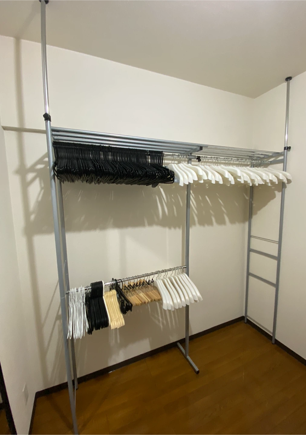 クローゼットハンガーラック棚