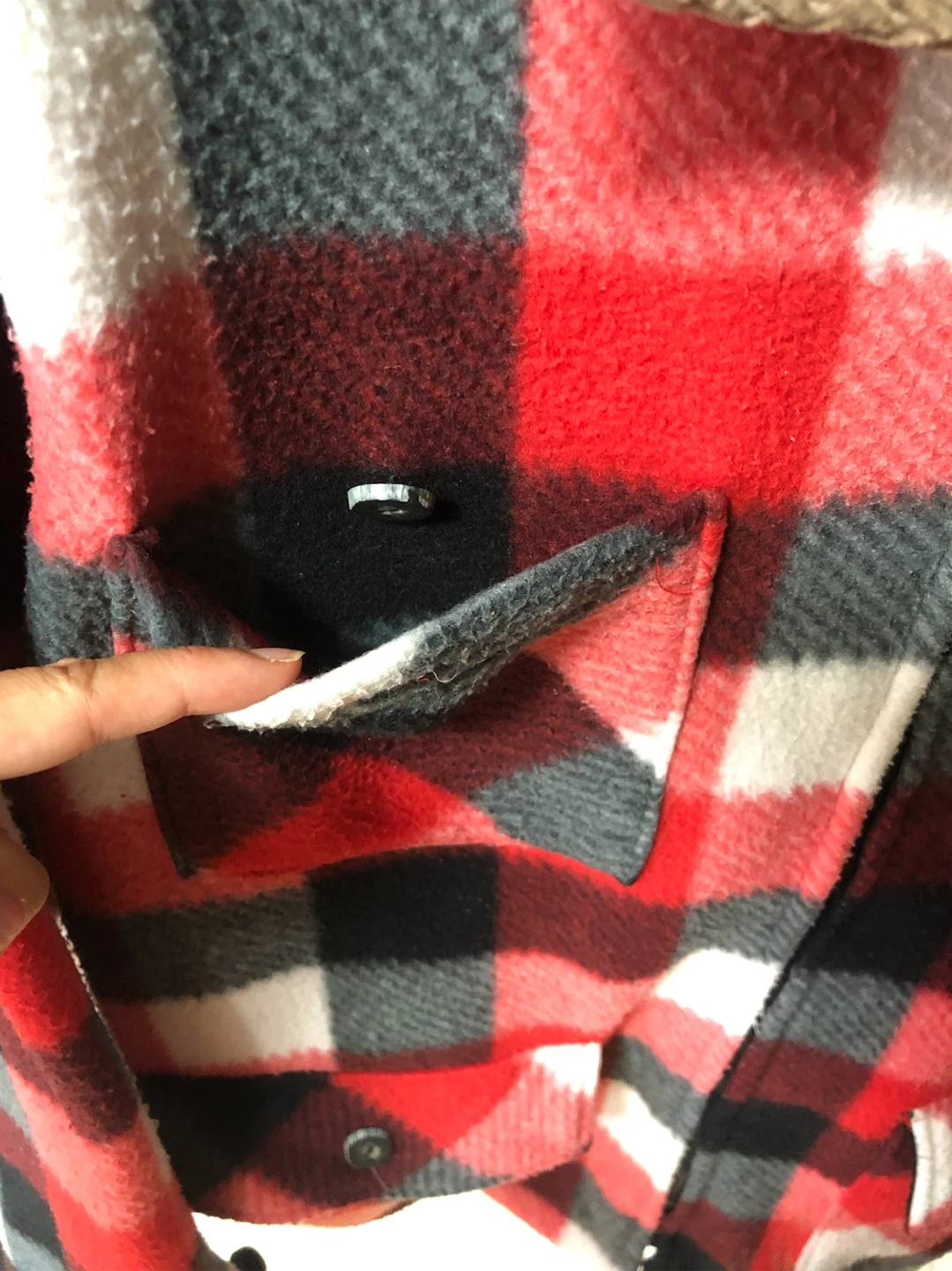 🧥✨LEVI’S リーバイス チェック フリースジャケット🌟✨の写真4枚目