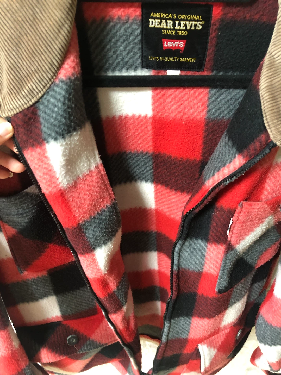 🧥✨LEVI’S リーバイス チェック フリースジャケット🌟✨の写真7枚目