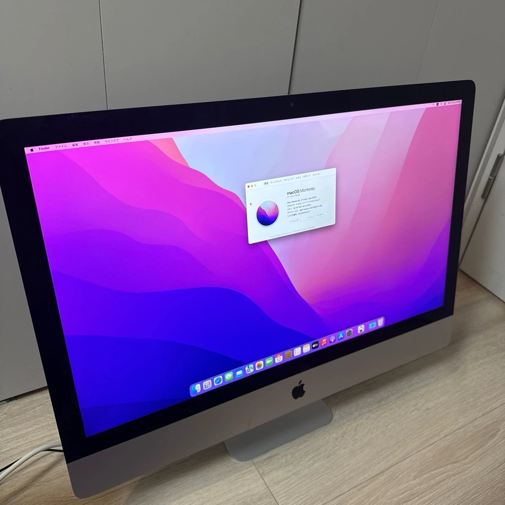 iMac 27インチ Retina 5K Late 2015 Core i7 4GHz／16GB／2.12TB 初期化済
