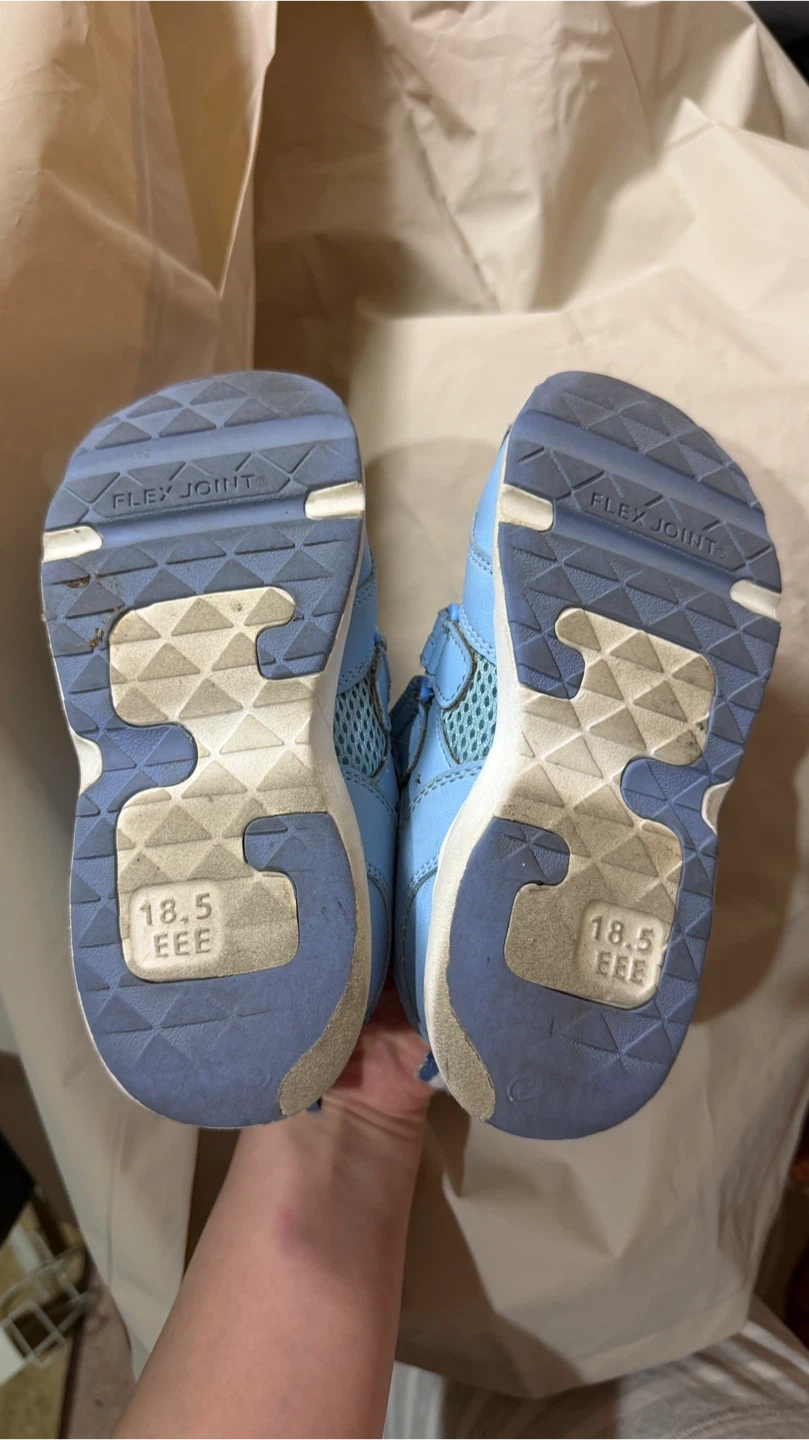 ムーンスター キャロット スニーカー 18.5cm 水色の写真3枚目