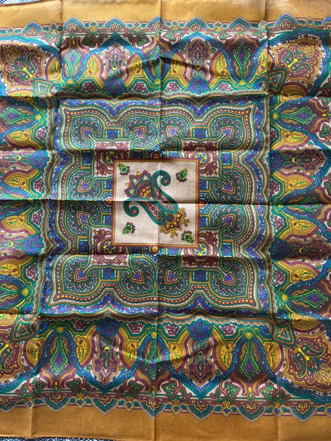 ハンカチ ペイズリー柄 3枚組