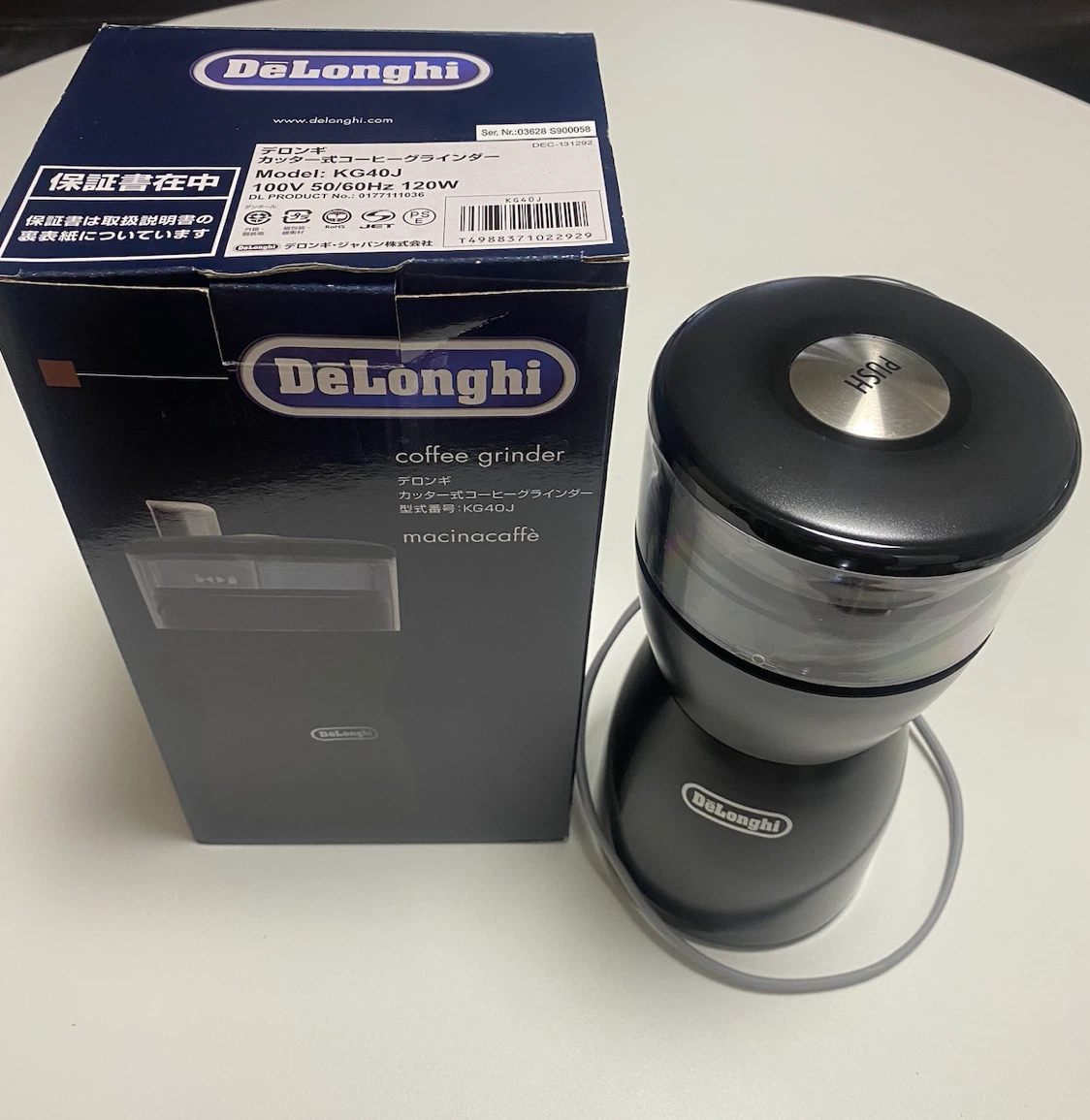デロンギ コーヒーグラインダー KG40J