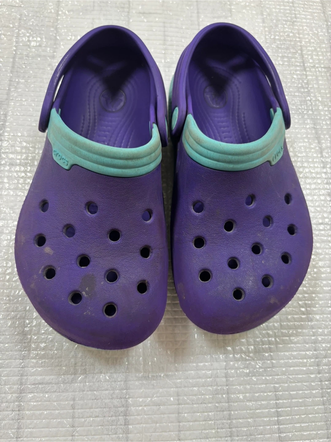 クロックス サンダル パープル キッズ