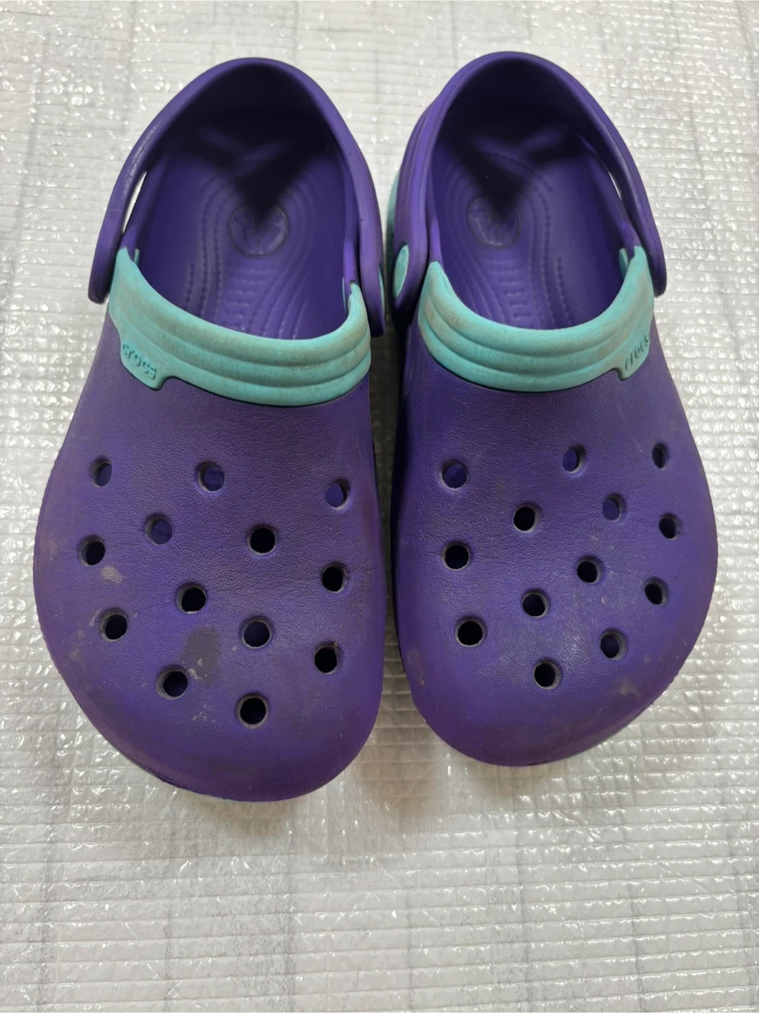 クロックス サンダル パープル キッズ