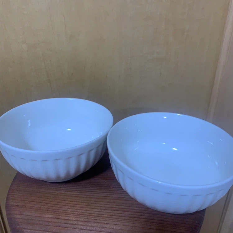 ホワイト 磁器 ボウル 2個