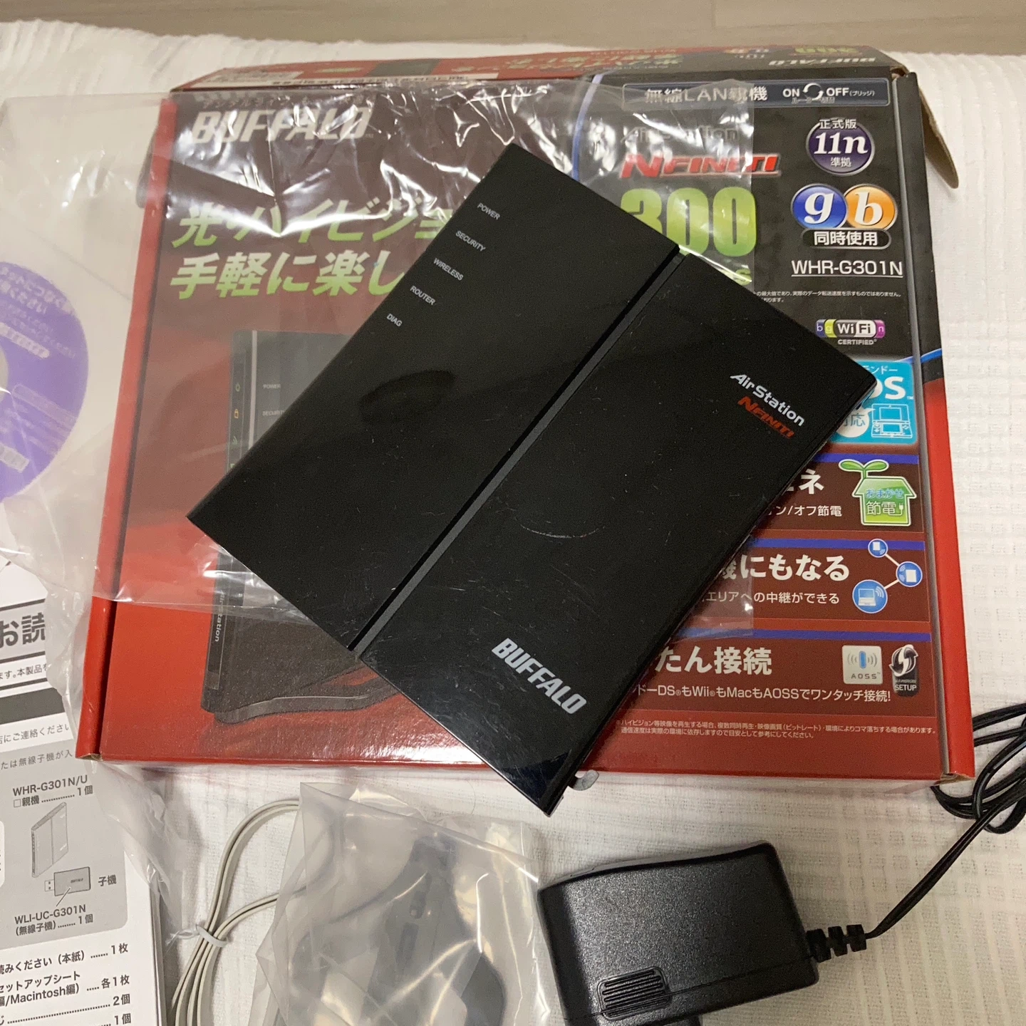 バッファロー 無線LANルーター WHR-G301N