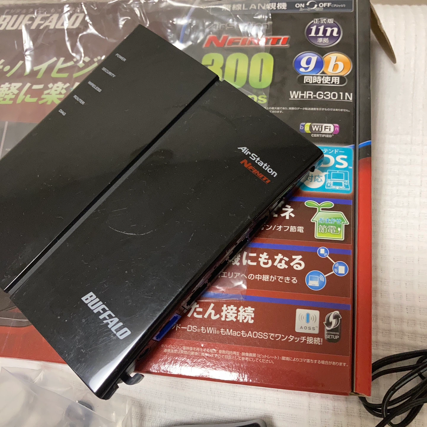 バッファロー 無線LANルーター WHR-G301Nの写真3枚目