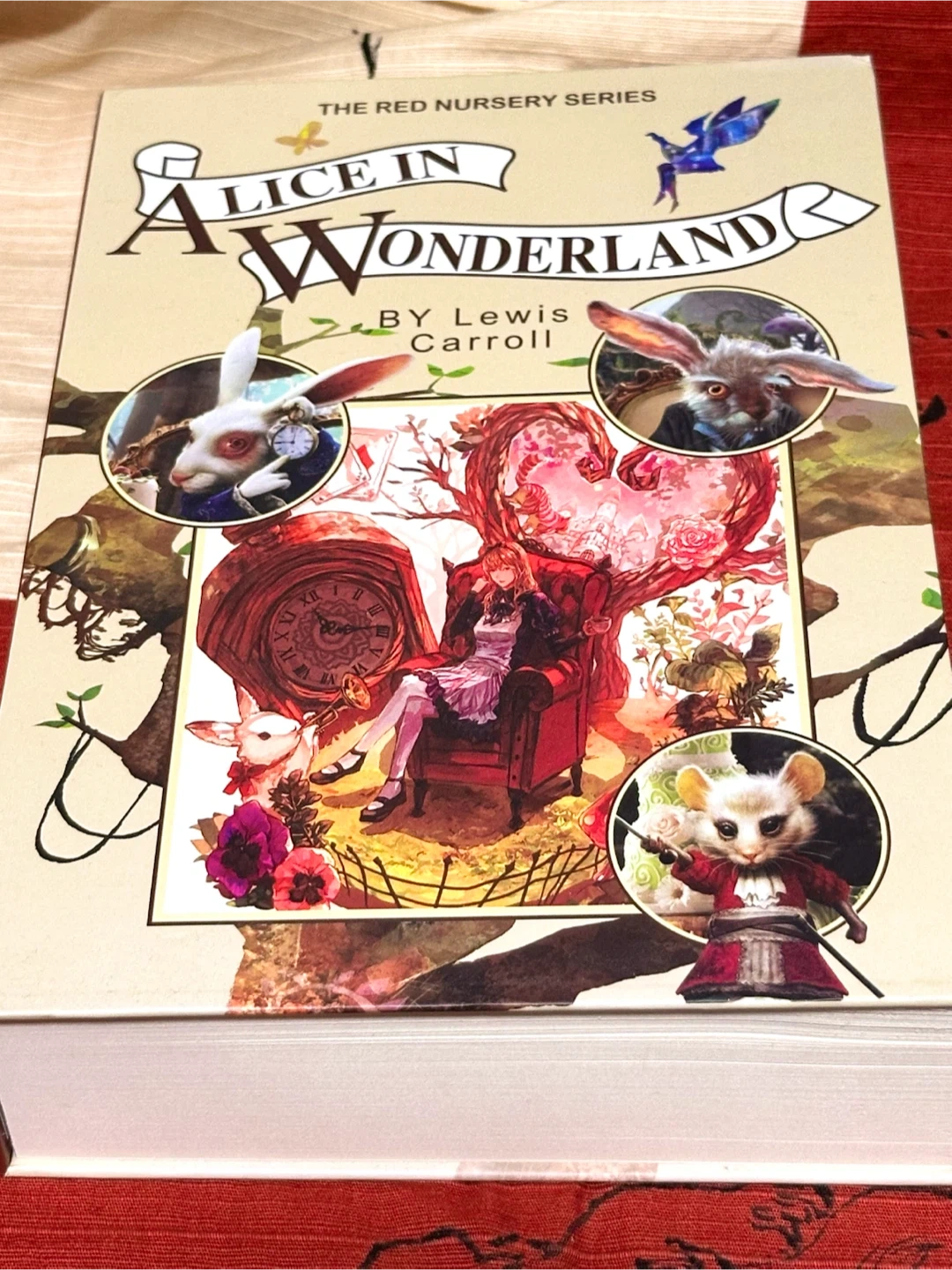 金庫型ブックボックス 洋書風デザイン アリス・イン・ワンダーランド