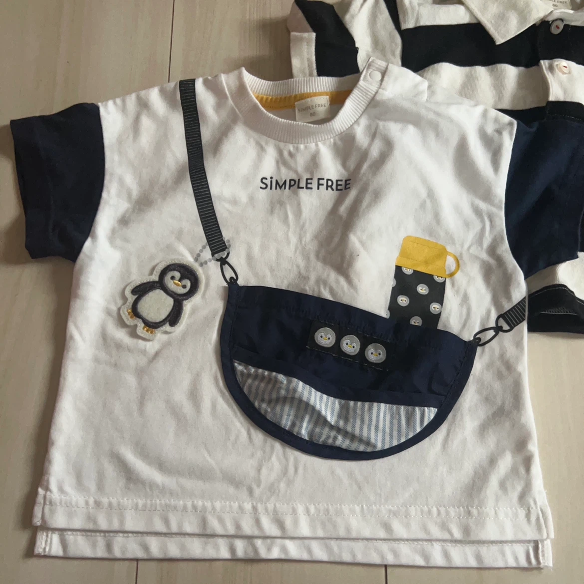 アカチャンホンポ 半袖Tシャツ ポロシャツ 80cm 2枚セットの写真2枚目