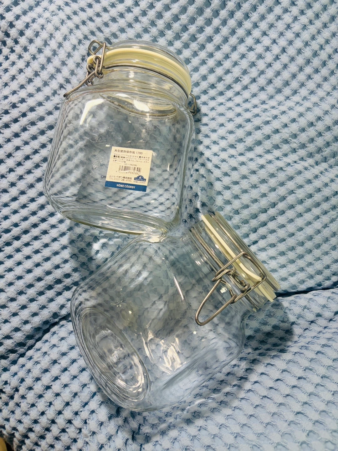 果実酒・角型密封保存瓶 1700ml 2個セット