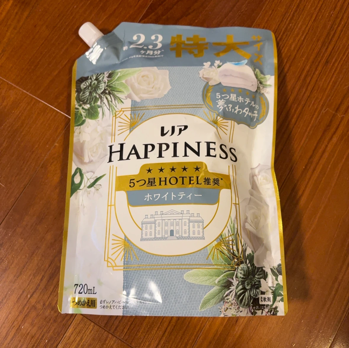 レノアハピネス　夢ふわタッチ　ホワイトティー　つめかえ用　720ml