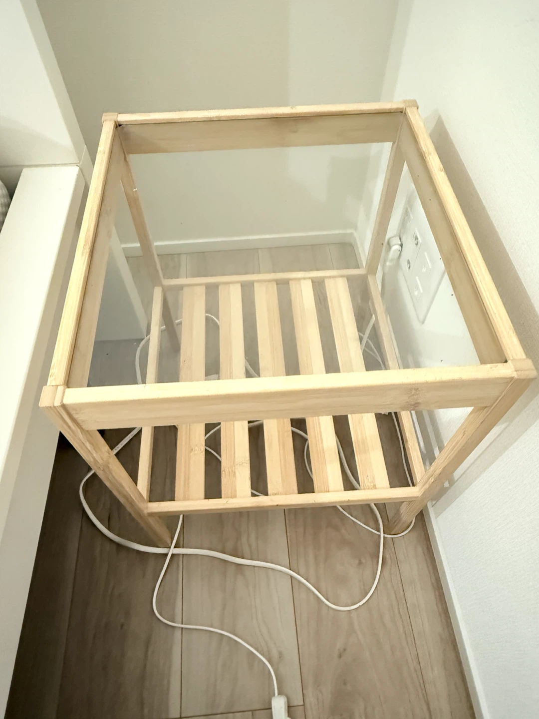 ネスナ ベッドサイドテーブル 連結2台セット 35×36cm