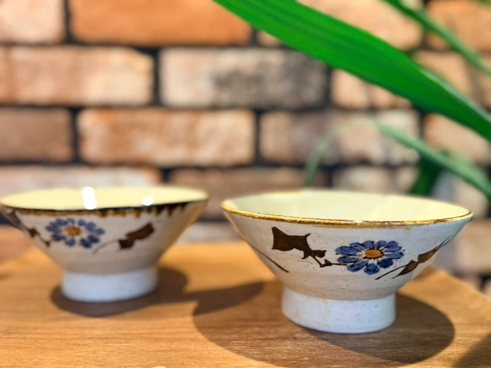 花柄 陶器 抹茶碗 茶碗 2個セットの写真7枚目