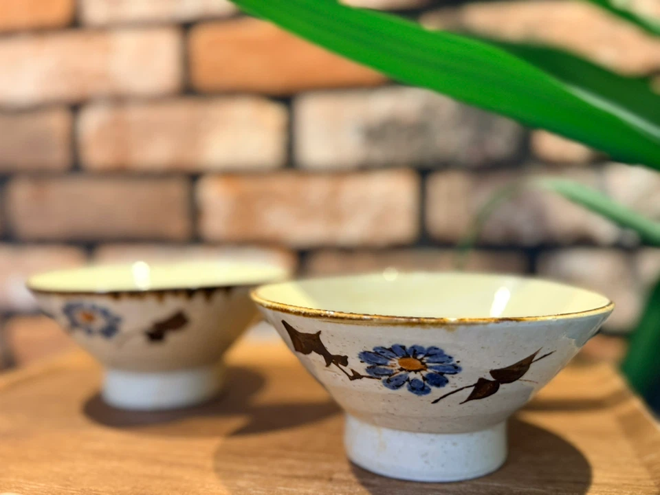 花柄 陶器 抹茶碗 茶碗 2個セットの写真8枚目