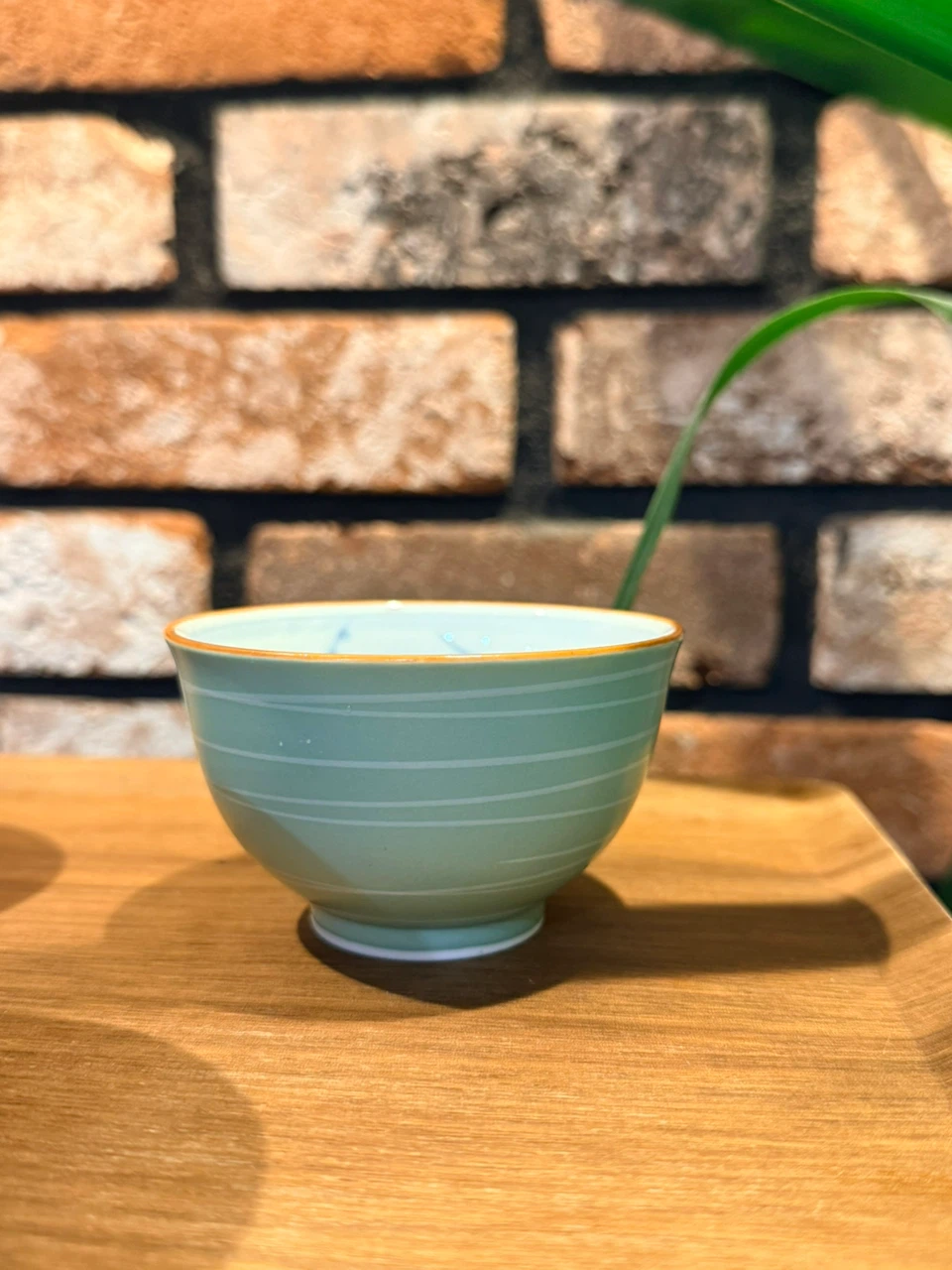 抹茶碗 3個セット 緑系 陶器 茶道具の写真2枚目