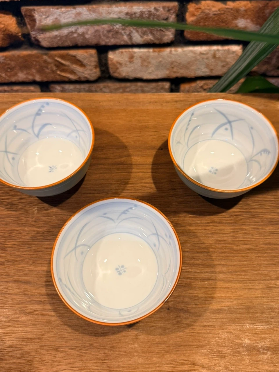 抹茶碗 3個セット 緑系 陶器 茶道具の写真3枚目