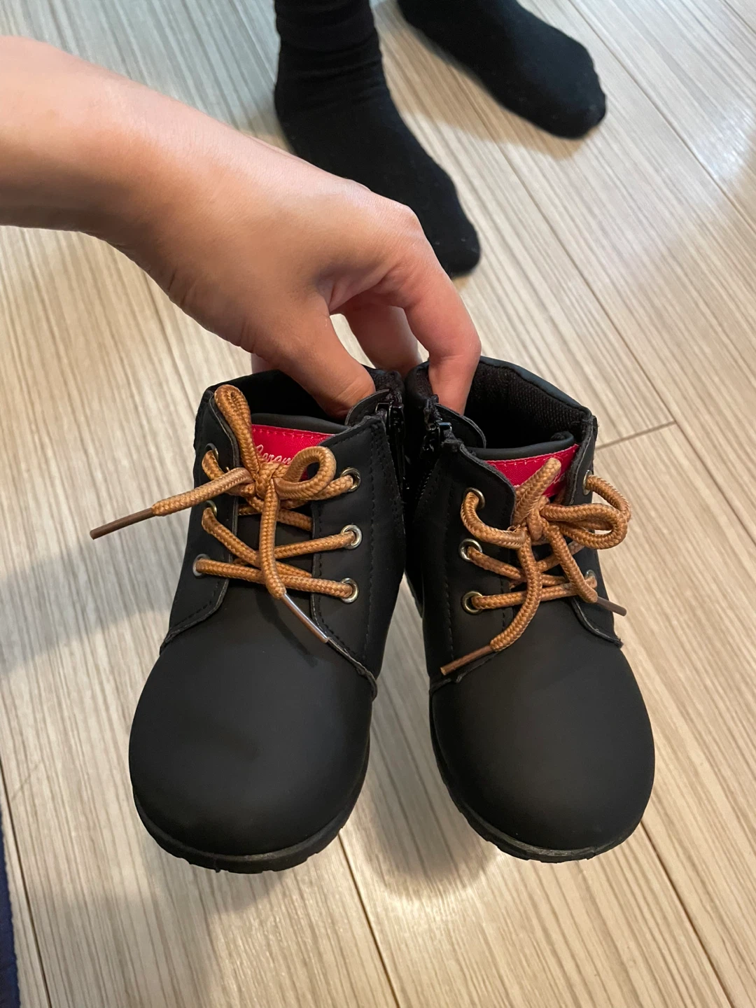 キッズ ブーツ ブラック 14cmの写真2枚目