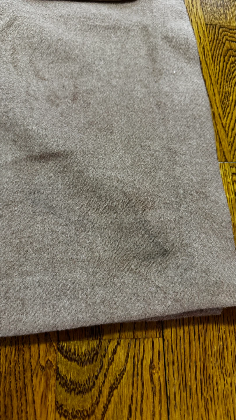 ZARA ノーカラーコート ベージュ ベルト付きの写真4枚目