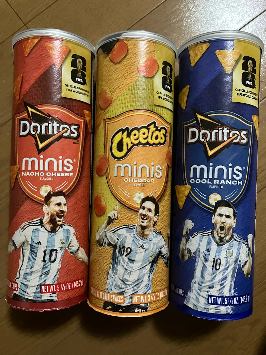 日本未入荷・新品未開封■メッシ FIFAワールドカップ2026 限定チップス3種