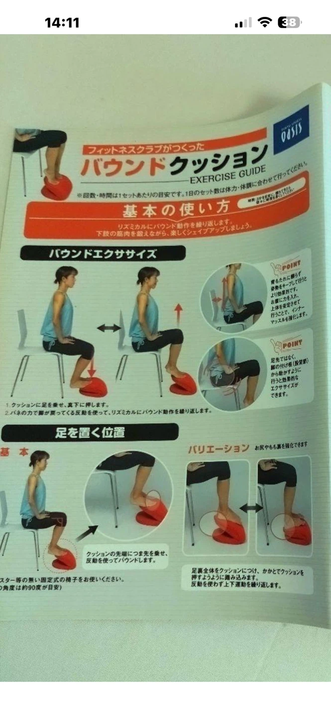 オアシス バウンドクッション レッドの写真5枚目