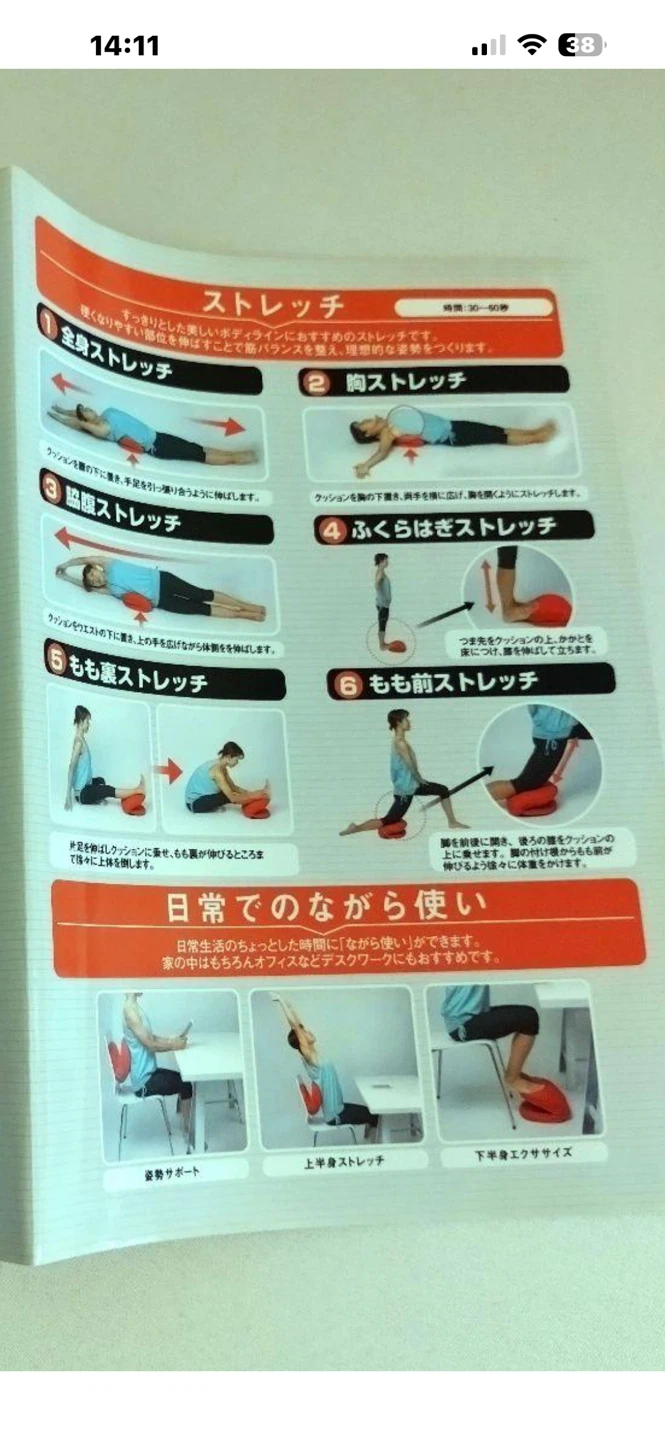 オアシス バウンドクッション レッドの写真6枚目
