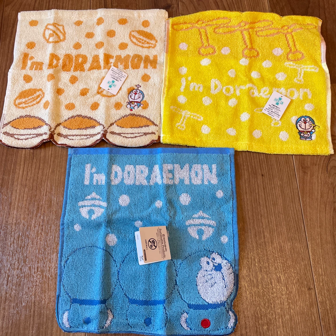 I'm DORAEMON ミニタオル 3枚セット
