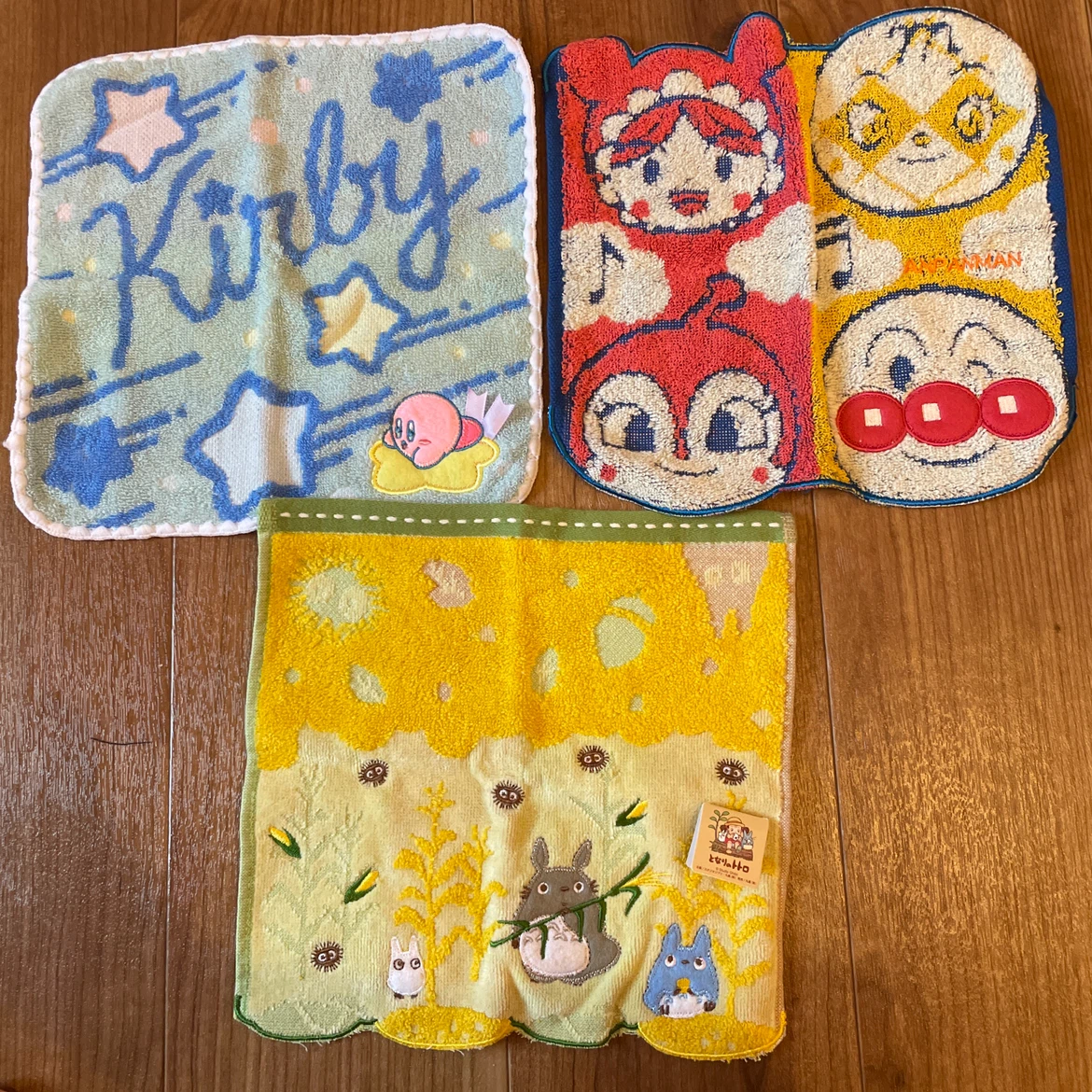 キャラクター ミニタオル 3枚セット