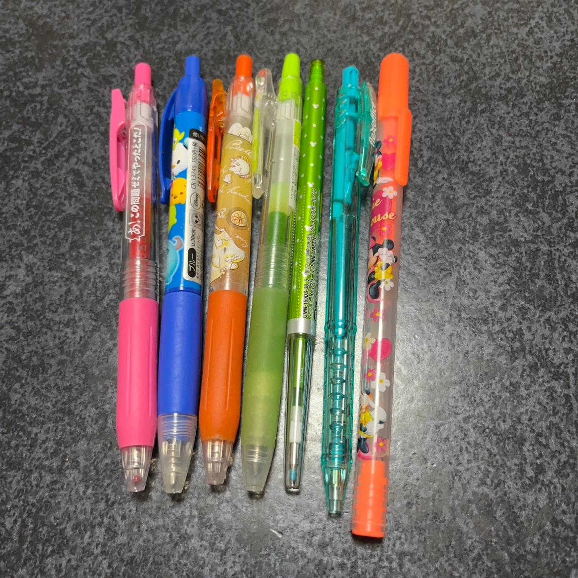 ボールペン 7本セット キャラクターデザイン
