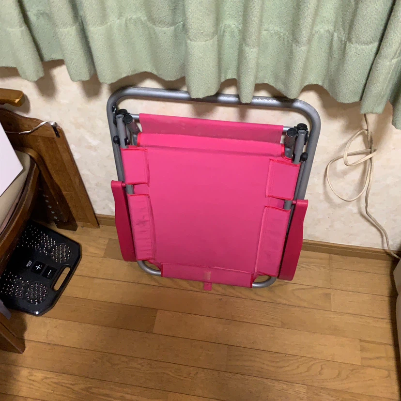 キャンプマン 折りたたみチェア ピンク