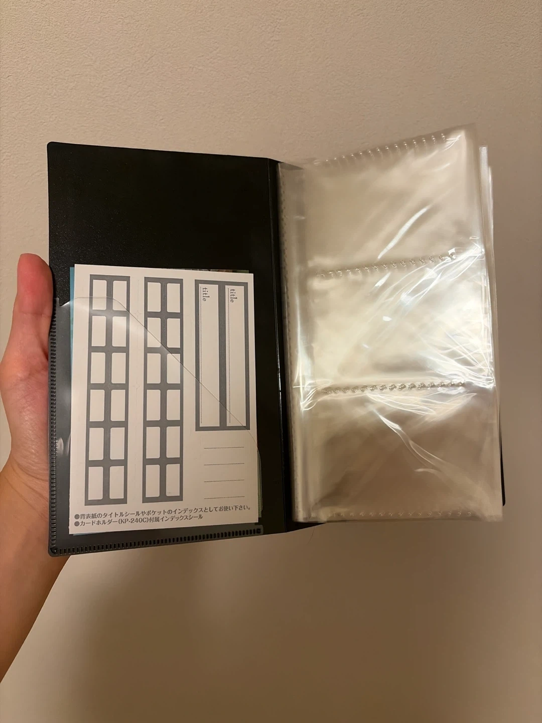 【他商品購入者様お譲り品】カードホルダー チェキアルバム KP-240Cの写真2枚目