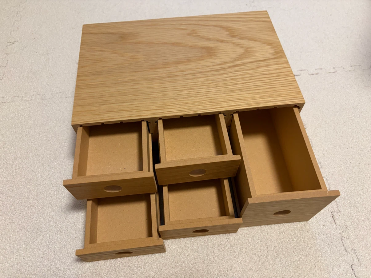 無印良品 木製小物収納 オーク材の写真3枚目