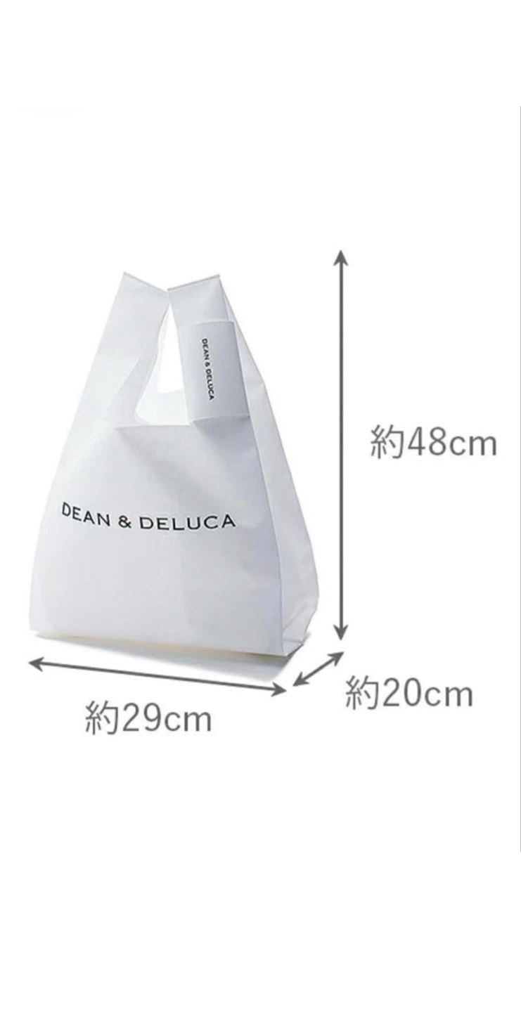 武蔵小杉★ DEAN & DELUCA ミニマムエコバッグ 折りたたみバッグ ホワイト