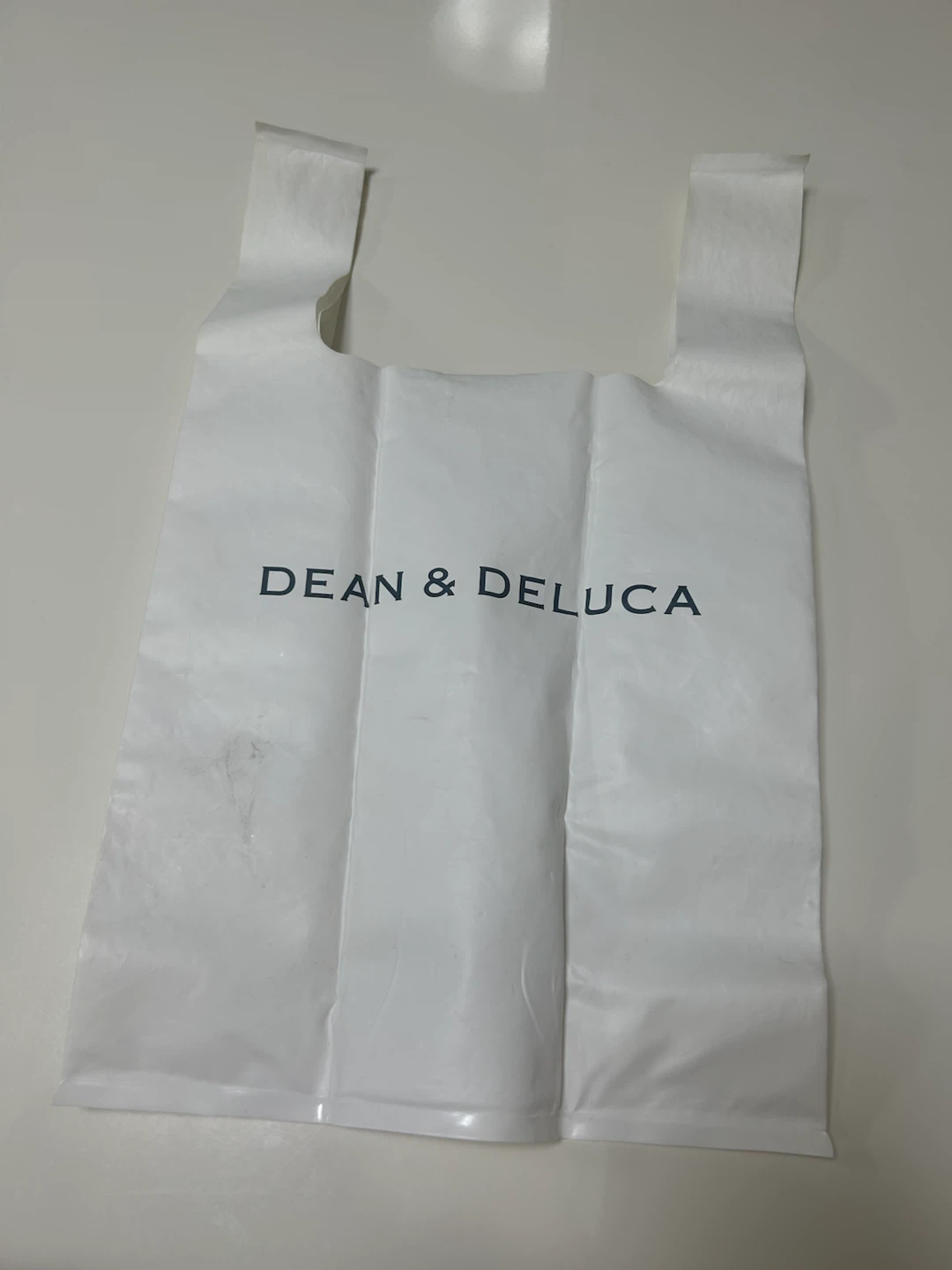 武蔵小杉★ DEAN & DELUCA ミニマムエコバッグ 折りたたみバッグ ホワイトの写真5枚目