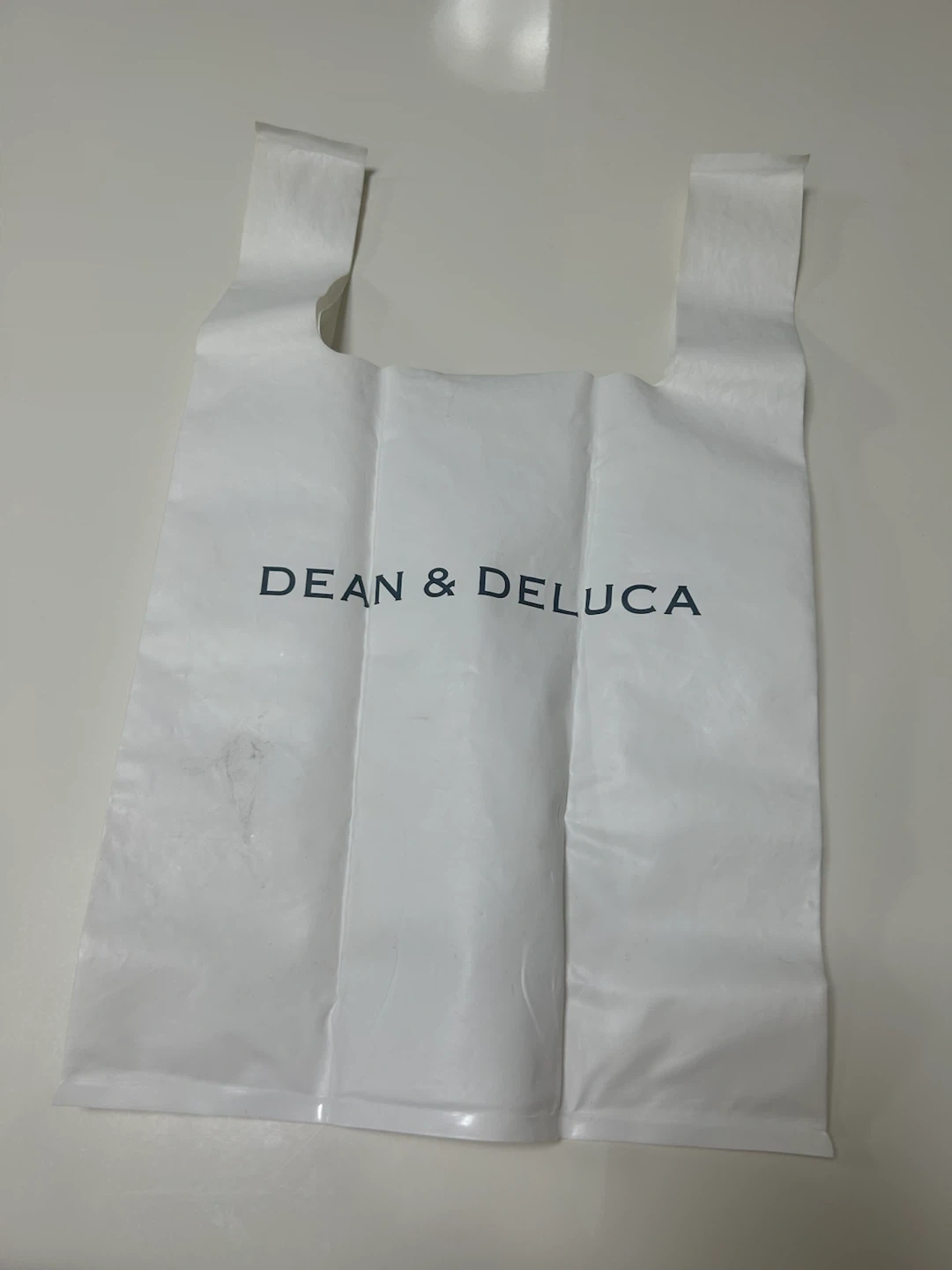 武蔵小杉★ DEAN & DELUCA ミニマムエコバッグ 折りたたみバッグ ホワイトの写真5枚目