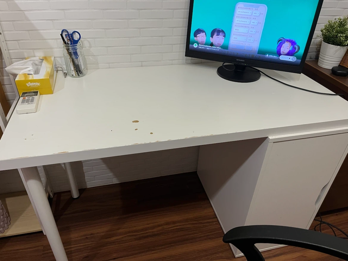 IKEAデスクチェアセット