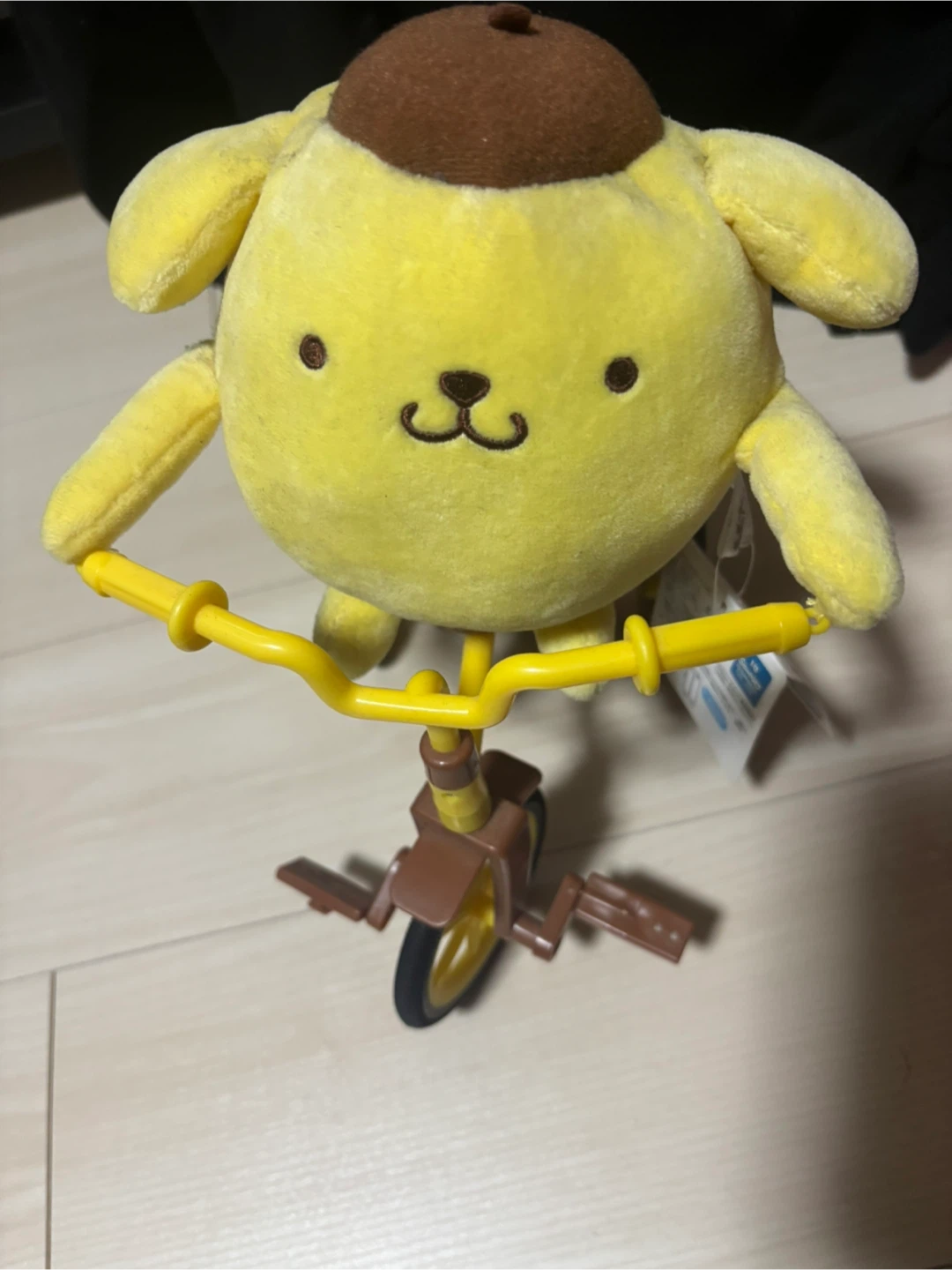 ポムポムプリン 自転車 ぬいぐるみ