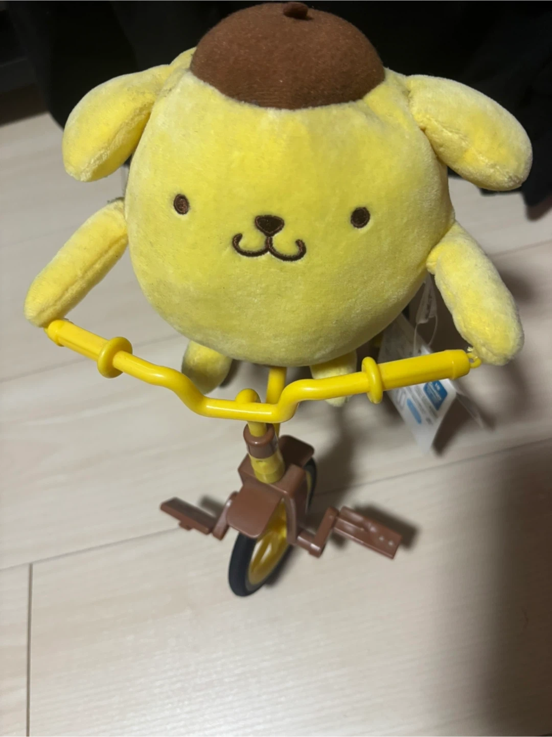 ポムポムプリン 自転車 ぬいぐるみ