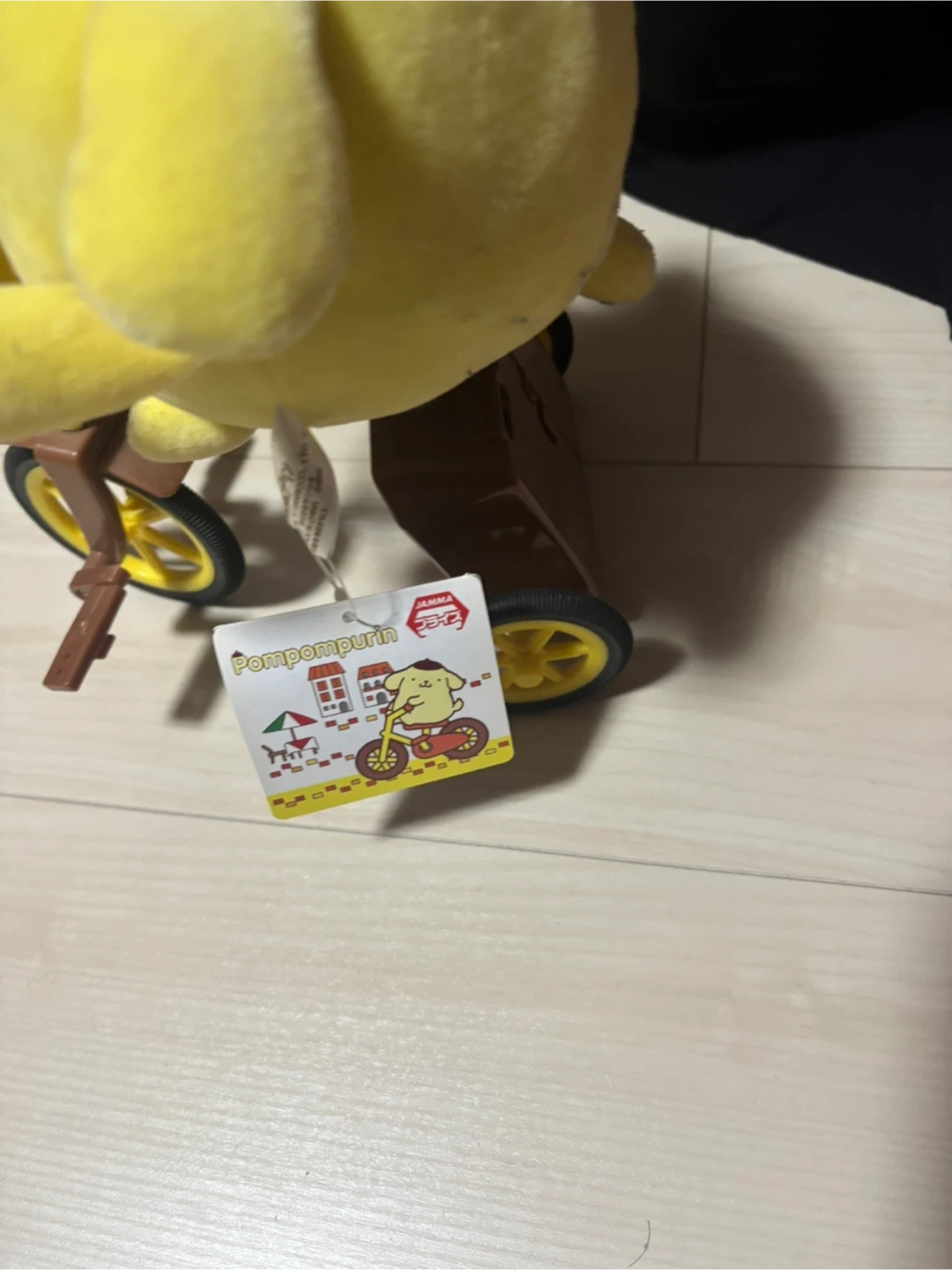 ポムポムプリン 自転車 ぬいぐるみの写真2枚目