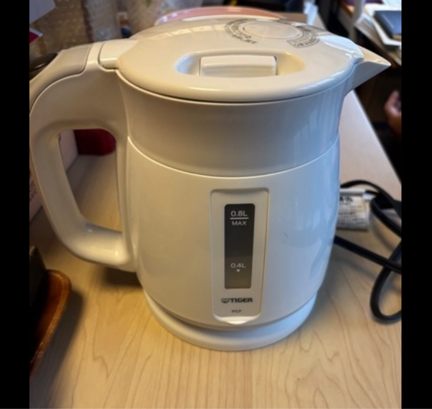 タイガー 電気ケトル 0.8Lの写真2枚目