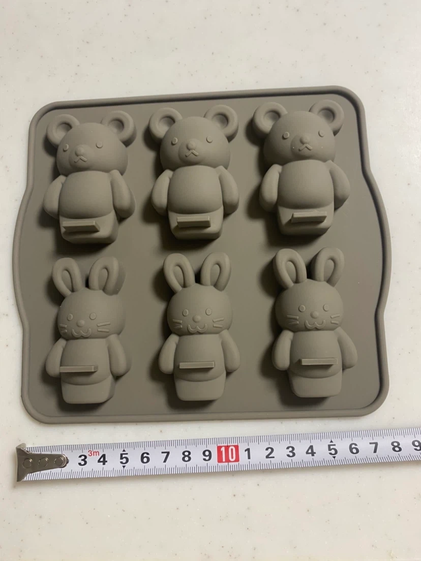 新品 コッタ シリコンモールド うさぎ&くまの写真2枚目