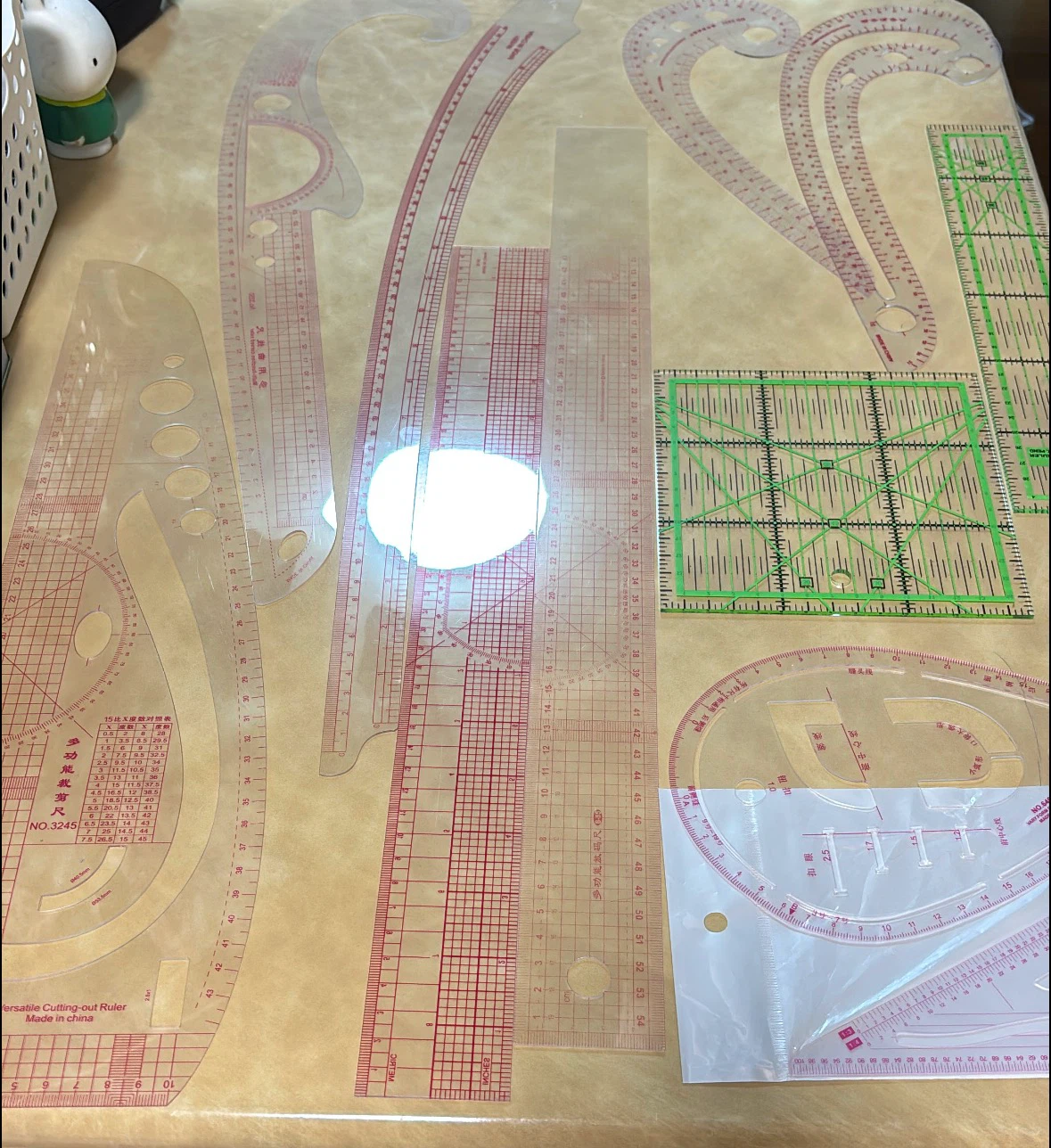 裁縫用定規セット 曲線定規 テンプレート