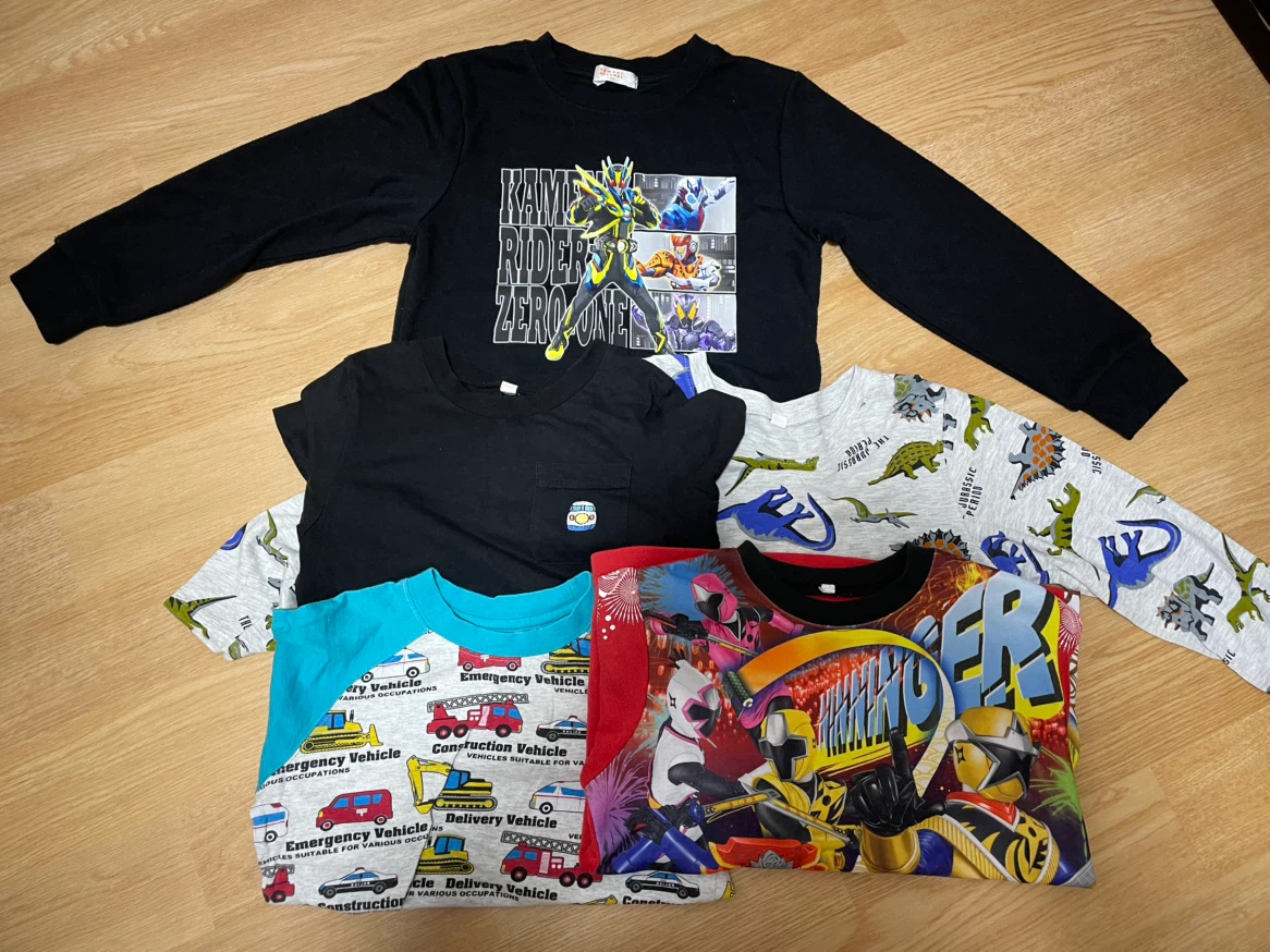 男児 長袖Tシャツ 5枚セット