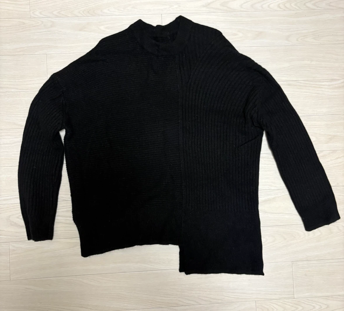 エレンディーク カシミヤ混 ニット ブラック Fサイズ