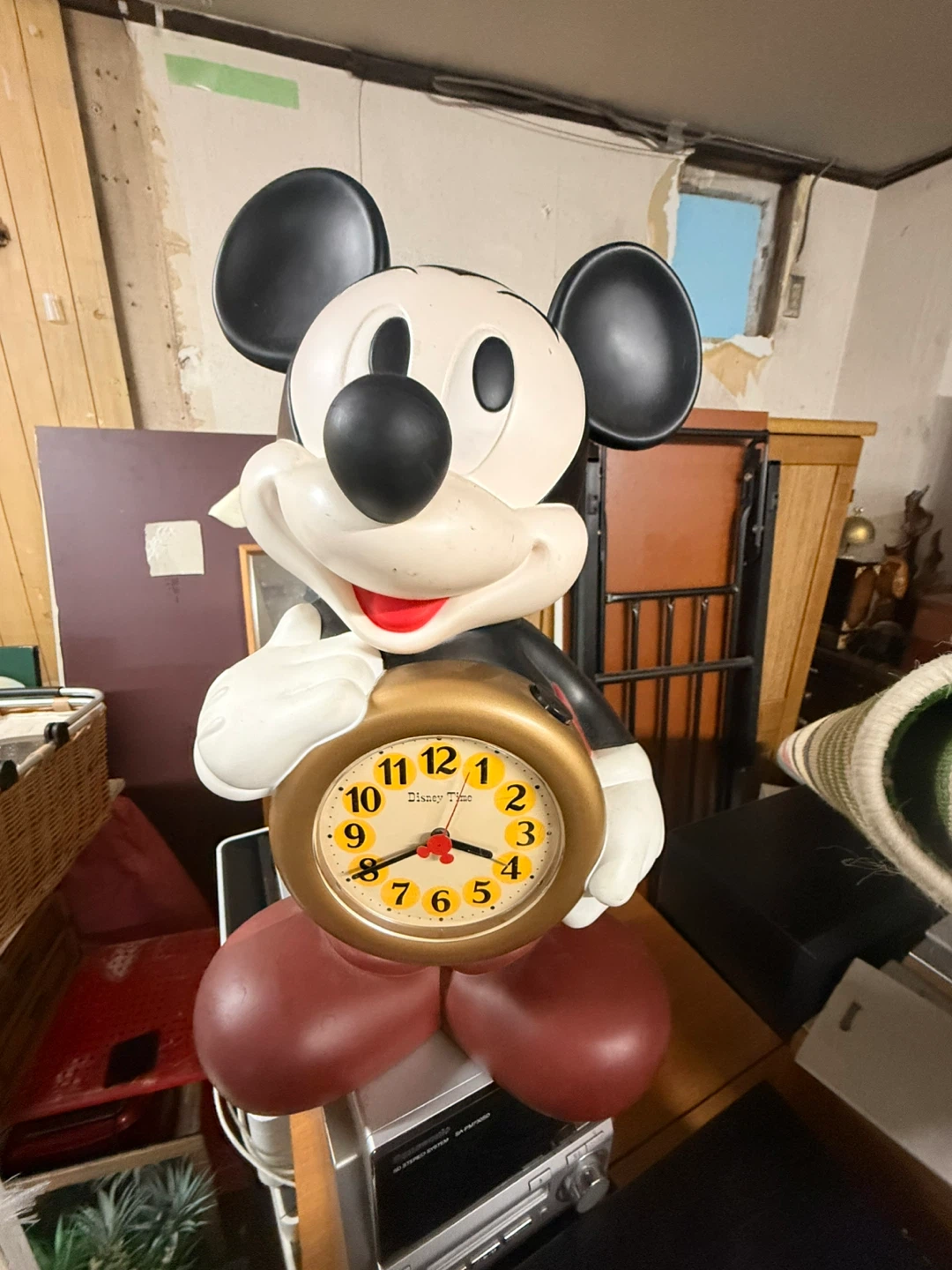 ディズニータイム ミッキーマウス 置き時計