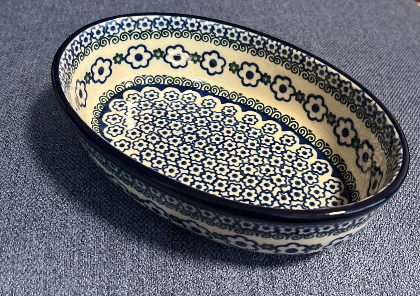 CERAMIKA ARTYSTYCZNA オーバルディッシュ ポーランド製