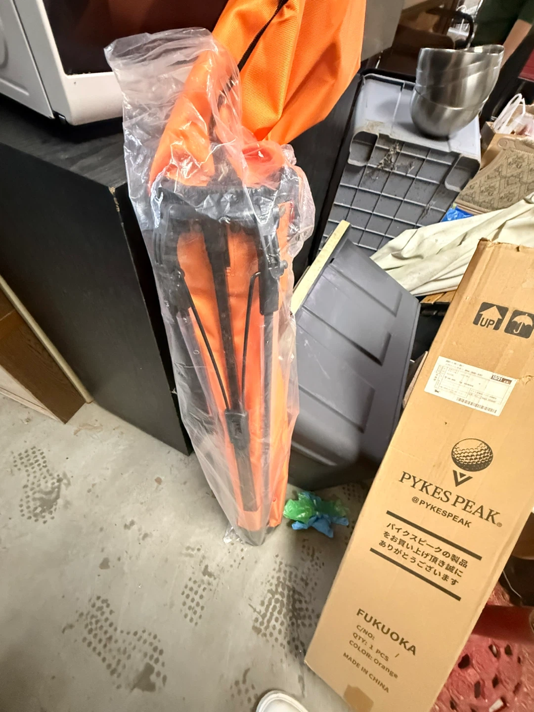パイクスピーク ゴルフ セルフスタンドバッグ オレンジの写真3枚目