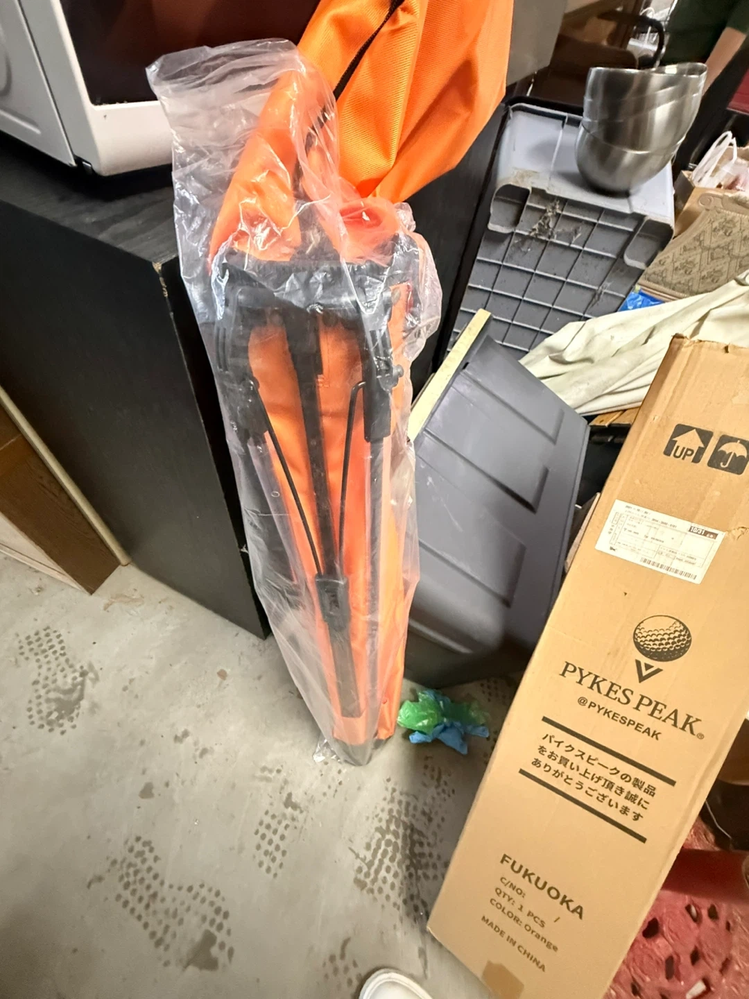 パイクスピーク ゴルフ セルフスタンドバッグ オレンジの写真3枚目