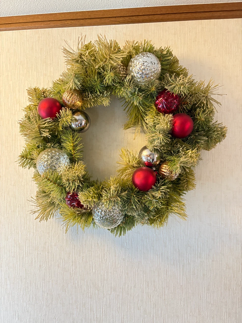 クリスマスリース(壁掛け)
