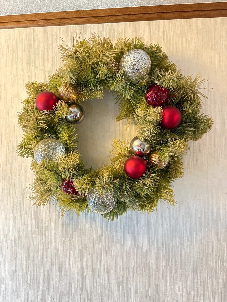 クリスマスリース(壁掛け)